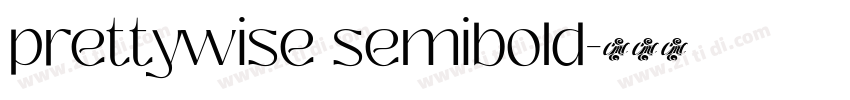 prettywise semibold字体转换 prettywise semibold字体转换